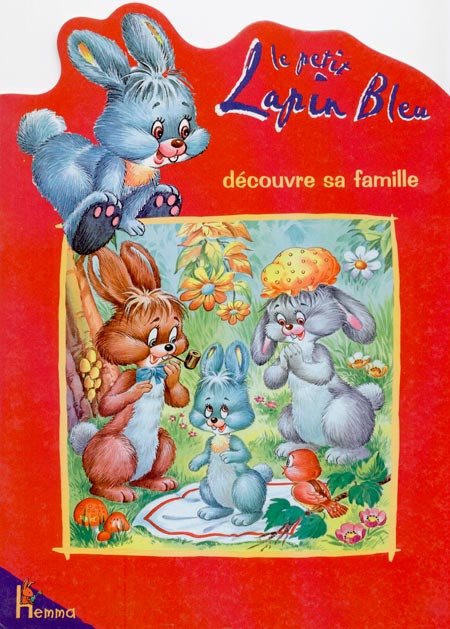 Couverture de Le petit lapin bleu découvre sa famille