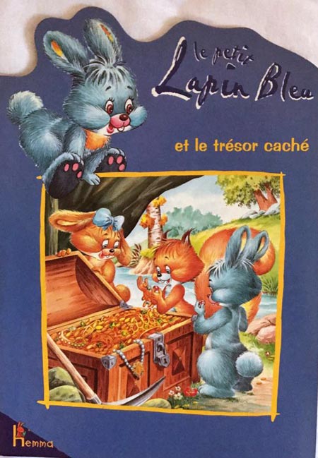 Couverture de Le petit lapin bleu et le trésor caché