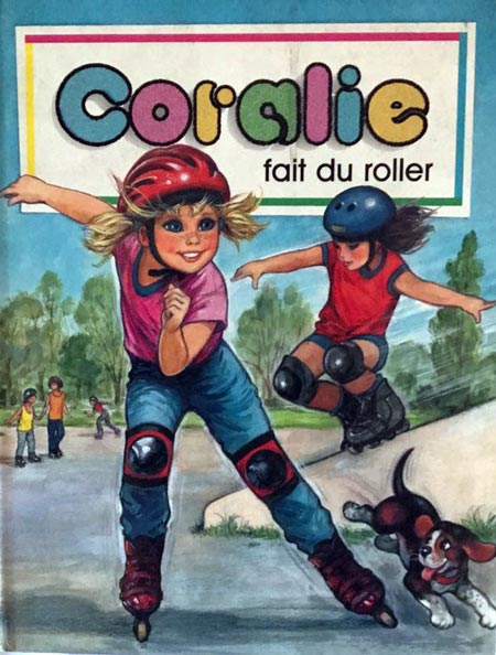 Couverture de Coralie fait du roller