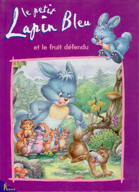 Couverture de Le petit lapin bleu et le fruit défendu